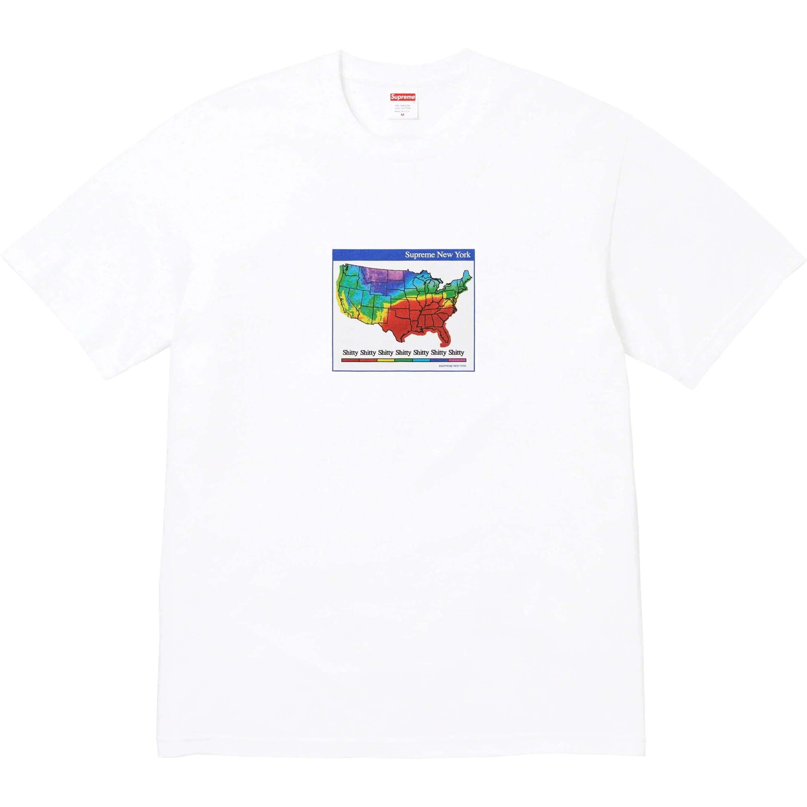 Supreme Weather Tee White YankeeKicks Online