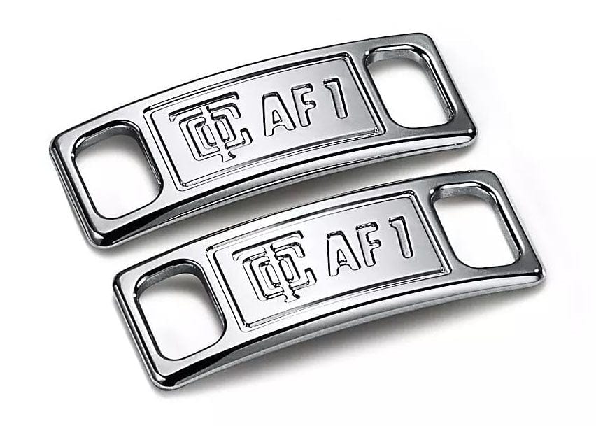 Metal Tag Badge Air Force Buckle Nike Air Force Silver Lace Tag