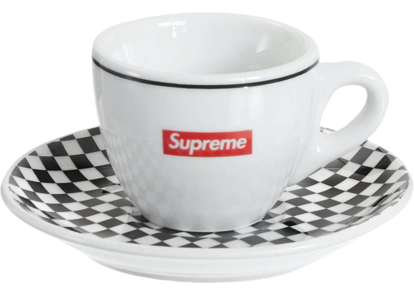 Supreme IPA Porcellane Aosta Espresso Set (Set of 2) Black