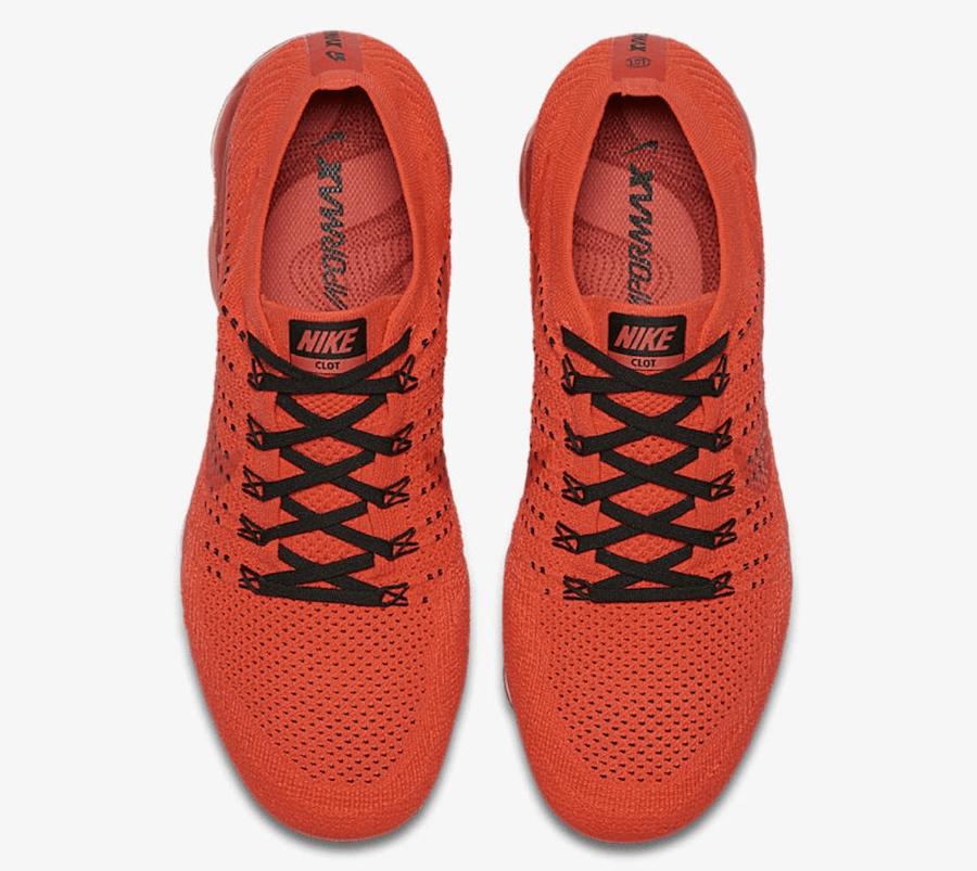 CLOT x Air VaporMax Bright Crimson YankeeKicks Online