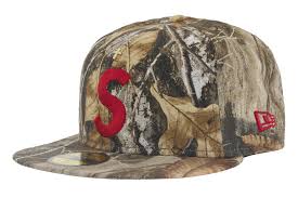 Supreme Gold Cross S Logo New Era Fitted Hat Realtree Camo