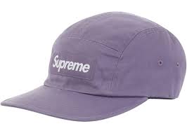 Supreme Washed Chino Twill Camp Cap (FW23) Dusty Purple