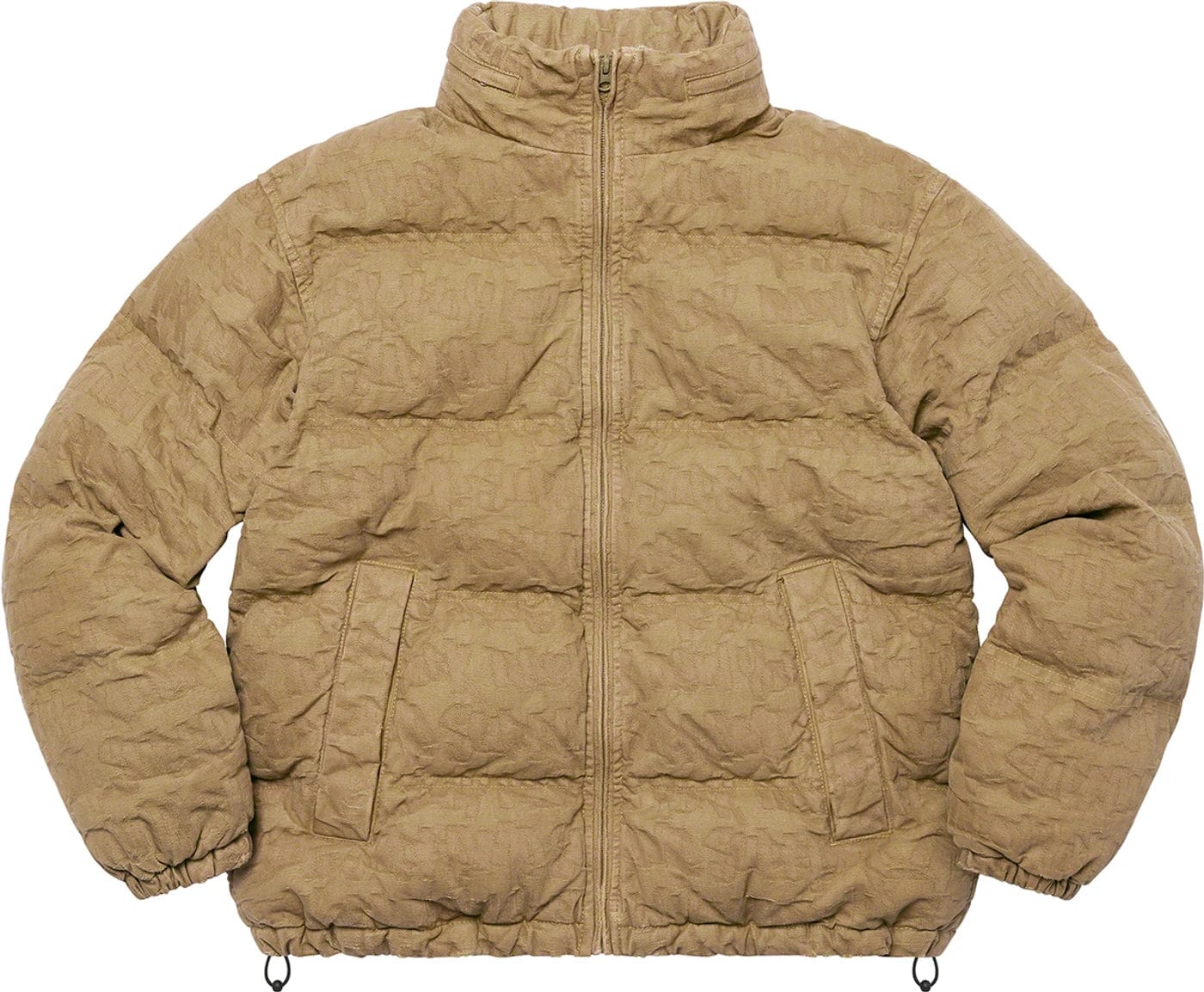 Supreme Fat Tip Jacquard Denim Puffer Jacket Olive Supreme Fat Tip Jacquard Denim Puffer Jacket Olive