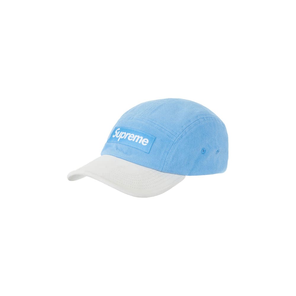 Supreme Suede Visor Camp Cap Light Blue – YankeeKicks Online